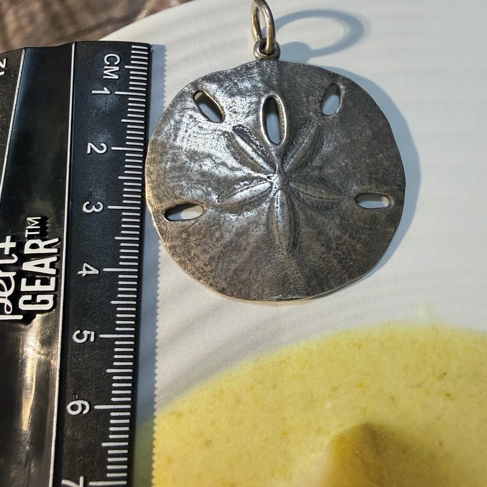 Rustic Vintage Pendant - 925 sterling silver. - Picture 5 of 6